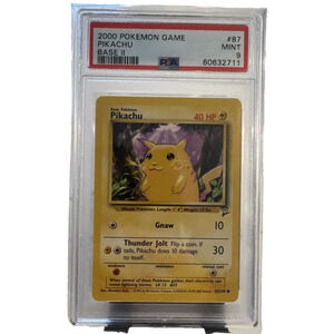 2000 Pokemon Base Set 2 Pikachu Yellow Cheeks 87/130 PSA 9 MINT